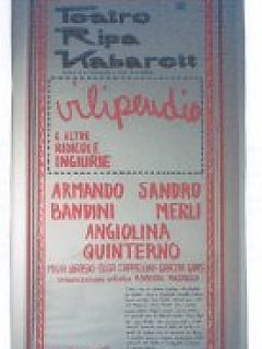 Armando Bandini Manifesto Vilipendio Avanspettacolo 1974