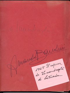 Armando Bandini Copione Del Film La Mandragola Cinema 1965