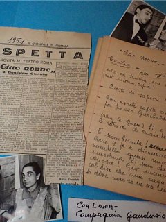 Emma Fedeli E Armando Bandini Nella Commedia Ciao Nonno Compagnia Gandusio Besozzi Solari 1951