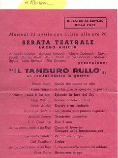 Emma Fedeli Locandina Della Commedia Il Tamburo Rullo 1963