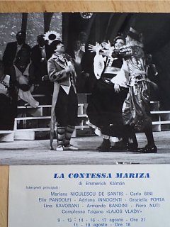 Armando Bandini In La Contessa Marzia Foto E Interpreti 1 Operetta 1974