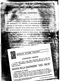 Armando Bandini Comunicato Sulla Ratifica Della Convenzione Voce Volto 1968