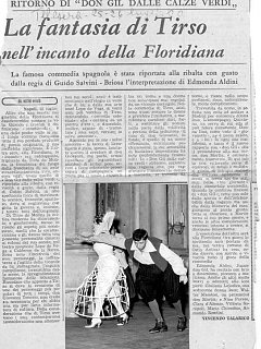 Armando Bandini Articolo Don Gil Dalle Calze Verdi Palazzo Ducale 1960