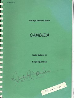 Armando Bandini Copione Della Commedia Candida 1997