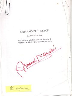 Armando Bandini Copione Della Commedia Il Birraio Di Preston 1999