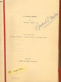 Armando Bandini Copione Della Commedia Il Diavolo Curioso 1990