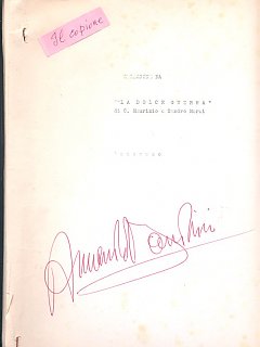 Armando Bandini Copione Della Commedia La Dolce Guerra 1963