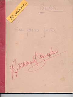 Armando Bandini Copione Della Commedia La Fama Fatua 1966