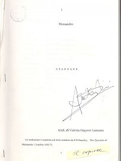 Armando Bandini Copione Di Dysckolos 1995