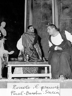 Armando Bandini Foto Di Scena 2 Della Commedia Romolo Il Grande 1962