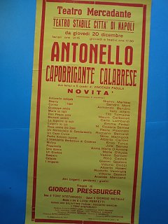 Armando Bandini Locandina Della Commedia Antonello Capobrigante Calabrese 1962