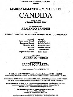 Armando Bandini Locandina Della Commedia Candida 1997
