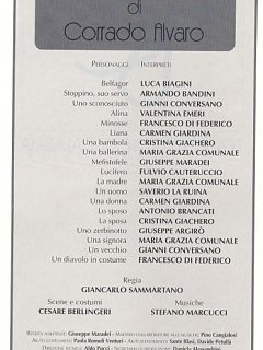 Armando Bandini Locandina Della Commedia Il Diavolo Curioso 1990