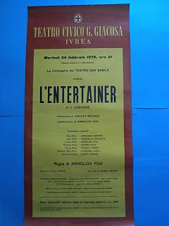 Armando Bandini Locandina Della Commedia L Entertainer 1975