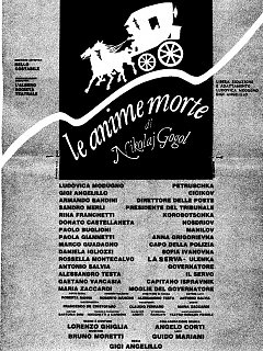 Armando Bandini Locandina2 Della Commedia Le Anime Morte Di Nikolaj Gogol 1984
