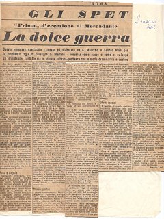 Armando Bandini Recensione 5 Della Commedia La Dolce Guerra 1963