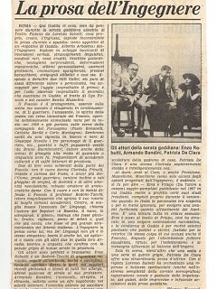 Armando Bandini Recensione Della Commedia Gadda 1983