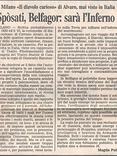 Armando Bandini Recensione Della Commedia Il Diavolo Curioso 1990