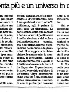 Armando Bandini Recensione Di Egisto Marcucci Di Dysckolos 1995