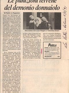 Armando Bandini Recensione2 Della Commedia Il Diavolo Curioso 1990