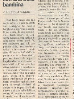 Armando Bandini Recensione2 Della Commedia Tristi Amori 1987