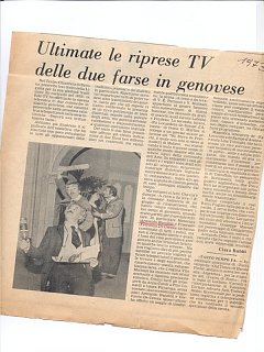 Armando Bandini Farse Genovesi In Tv Televisione 1973