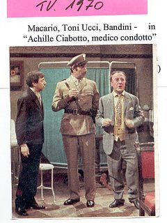 Armando Bandini In Achille Ciabotto Medico Condotto Con Macario E Toni Ucci Televisione 1970