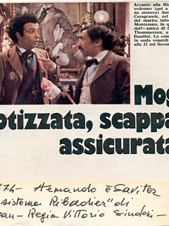 Armando Bandini In Il Sistema Ribadier Con Enrico Montesano E Antonio Casagrande Televisione 1974