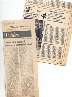 Armando Bandini In Il Sistema Ribadier Televisione 1970