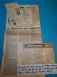 Armando Bandini In Il Trionfo Del Diritto Di Mario Landi Televisione 1958