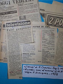 Armando Bandini In L Esca Di Craveri Regia Di Morandi E Quindici Anni D Amore Di Achard Regia Di Enriquez Televisione 1958