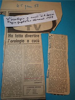 Armando Bandini In L Orologio A Cucu Di Donini Regia Di Guglielmo Morandi Televisione 1958