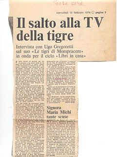 Armando Bandini In Le Tigri Di Mompracem Televisione 1974