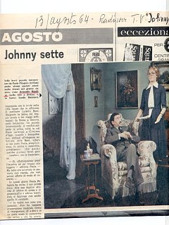 Armando Bandini Paola Pitagora E Lando Buzzanca In Johnny Sette Televisione 1964